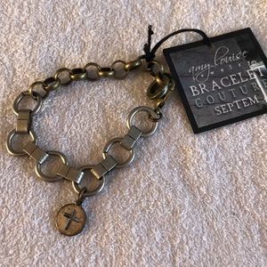 Silver couture Septem bracelet